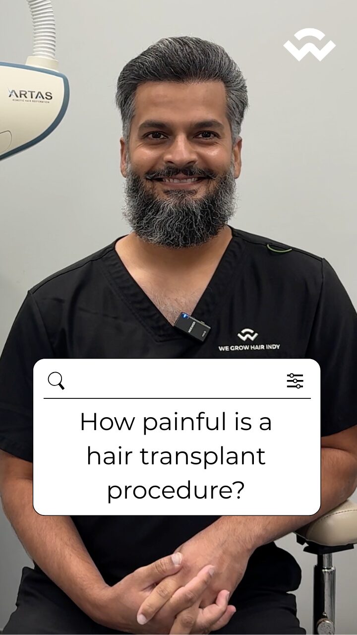 How painful is a hair transplant procedure