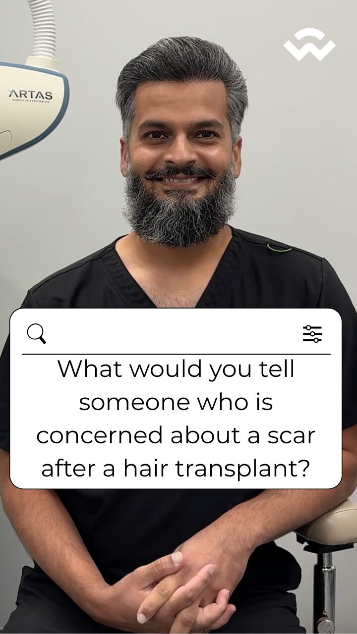 DR C FAQ What would you tell someone who is concerned about a scar after a hair transplant